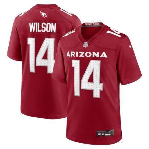 Men's Arizona Cardinals #14 Michael Wilson  Cardinal Team Game Jersey
